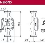 UPS20-60N Dimensions