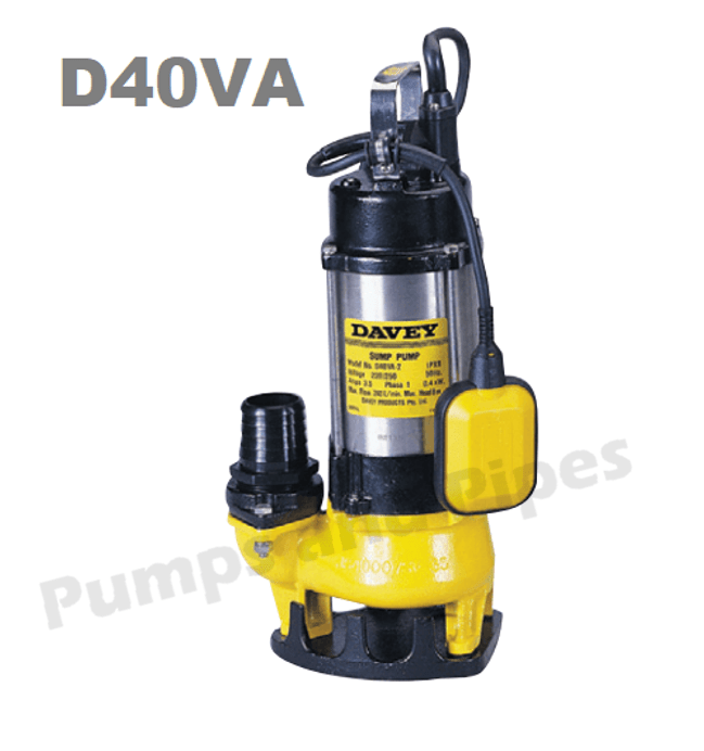 Davey D40VA Submersible Grey Water Pump With Automatic Float Switch