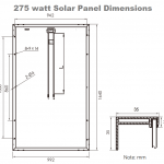 275 watt dimensions