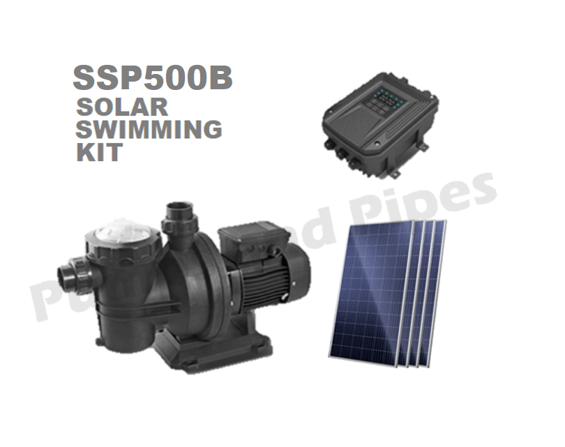 Solar Swimming Pool Pump Kit Includes SSP550B Pump 550Vdc Power