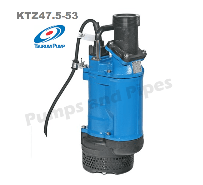 Tsurumi KTZ KTZ47.5 -53 7.5kW Manual Dewatering Pump – Pumps And Pipes