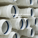 150mm x 6 meters PN1 RRJ pipe