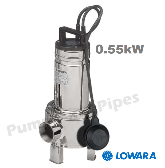 Lowara DOC Schmutzwasser-Tauchpumpe DOC7T/A 0,55KW 0,75HP 3x400V 50Hz 