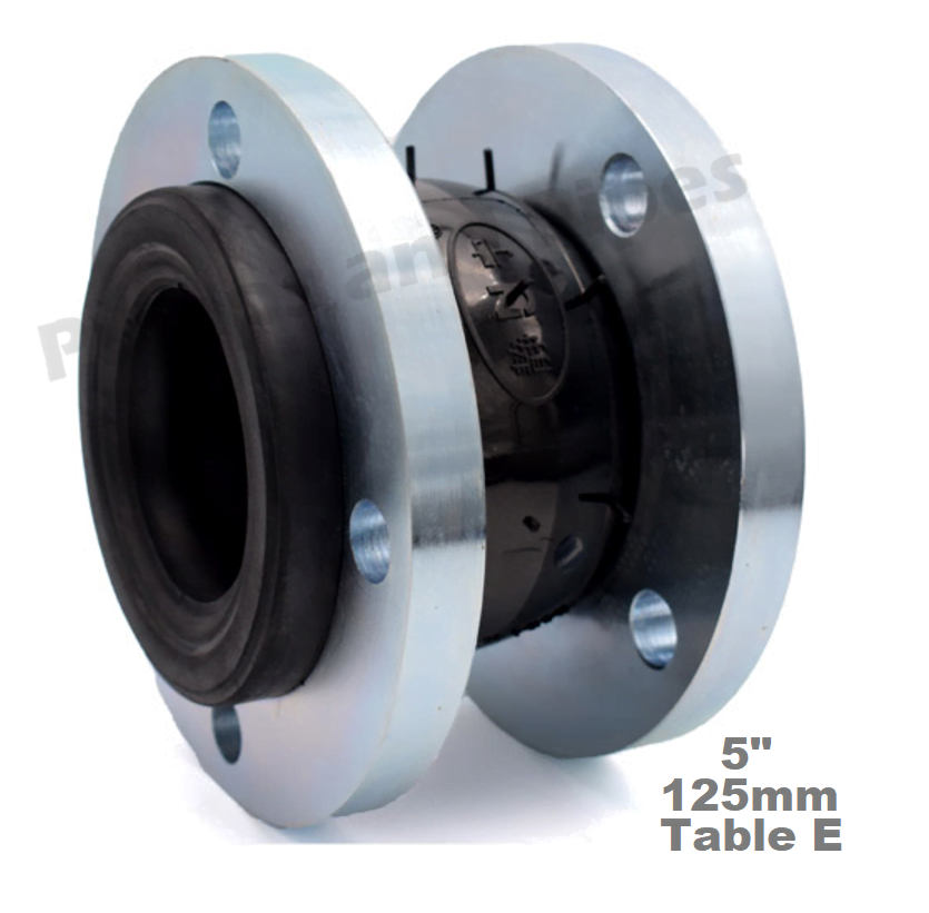 Rubber Bellows 5″ 125mm Table E Flanged Expansion Vibration Joints