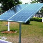 Clenergy-Ground-mount-Postmount-A-Photo 2 solar panels