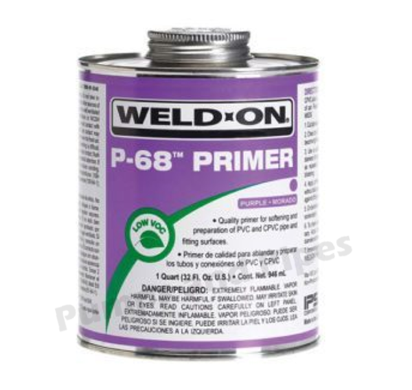 WELDON PVC Pipe Primer P68 Purple Pumps and Pipes