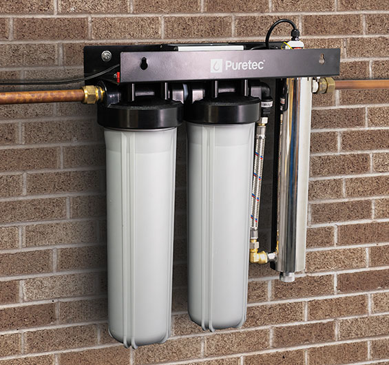 Puretec WUUV250 Dual 20inch Filters and UV Lamp Water Filter System