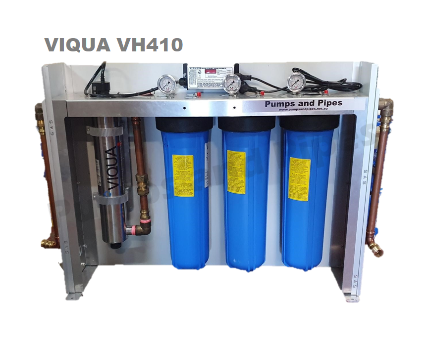 Large House Water Filter With UV Light 3 x 20inch Big Blue Filters