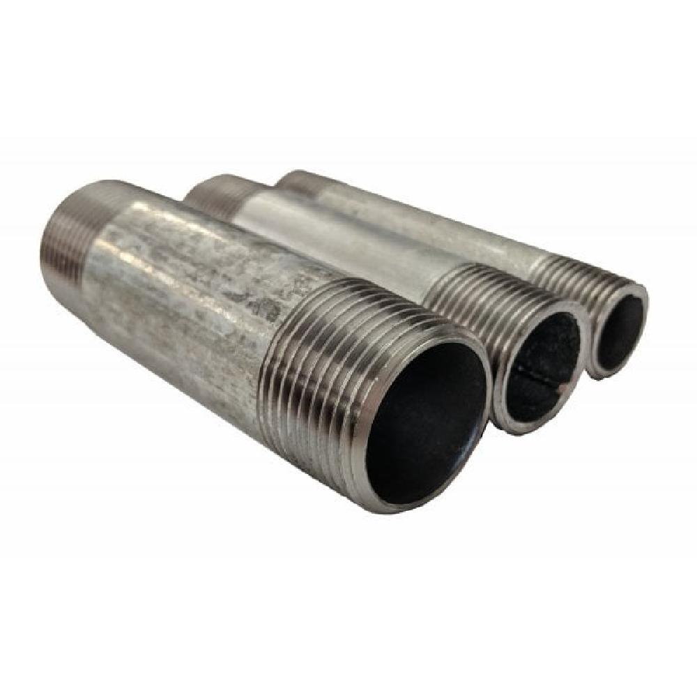 100mm SBE Galvanised Pipe Threaded Male BSP Threads Various Lengths