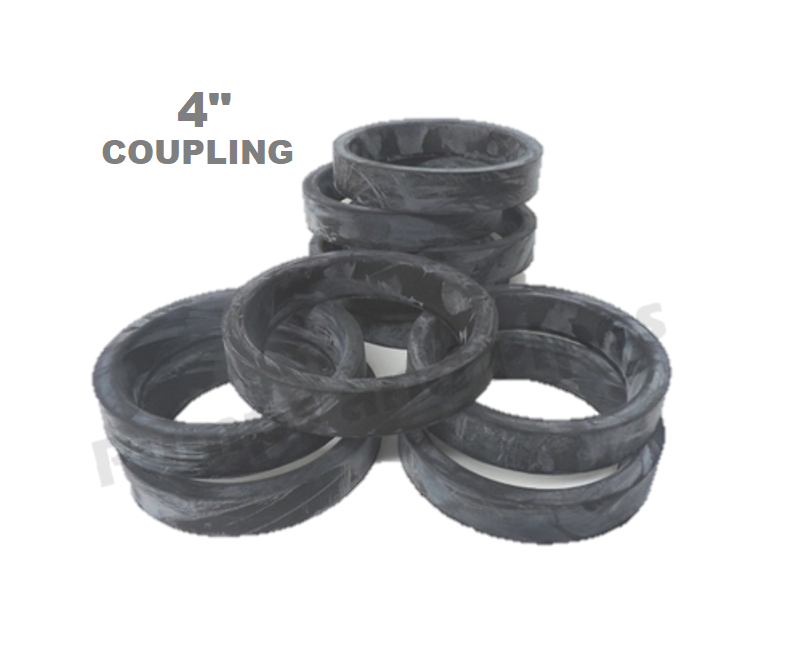 Coupling 4″ 100mm Vee Rubber Non Drain For Aluminium Pipe Irrigation