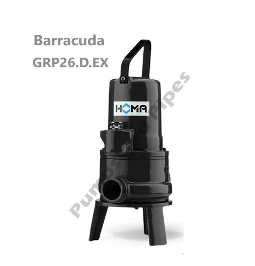 HOMA Barracuda GRP26 D EX Three Phase 400/3/50 Sewage Grinder Pump 