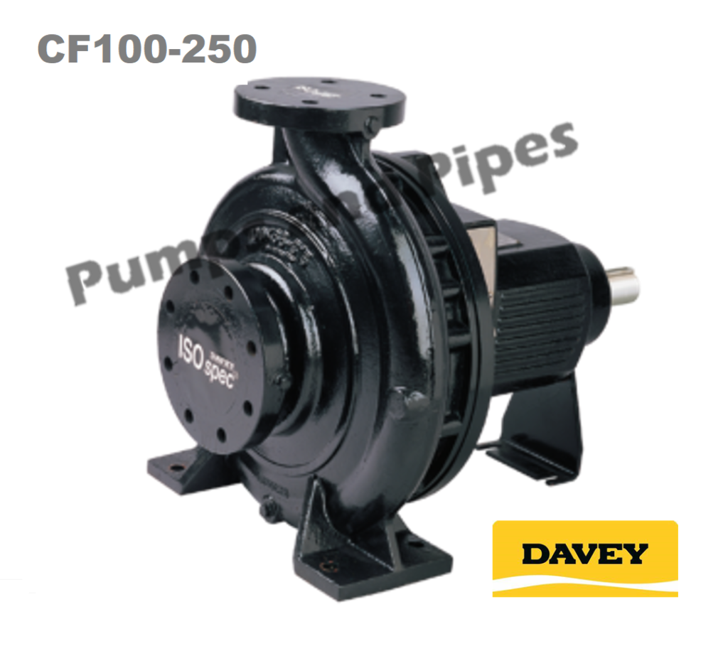 Davey CF65-250 Bare Shaft End Suction Centrifugal Pump – ISO 100×65-250 ...