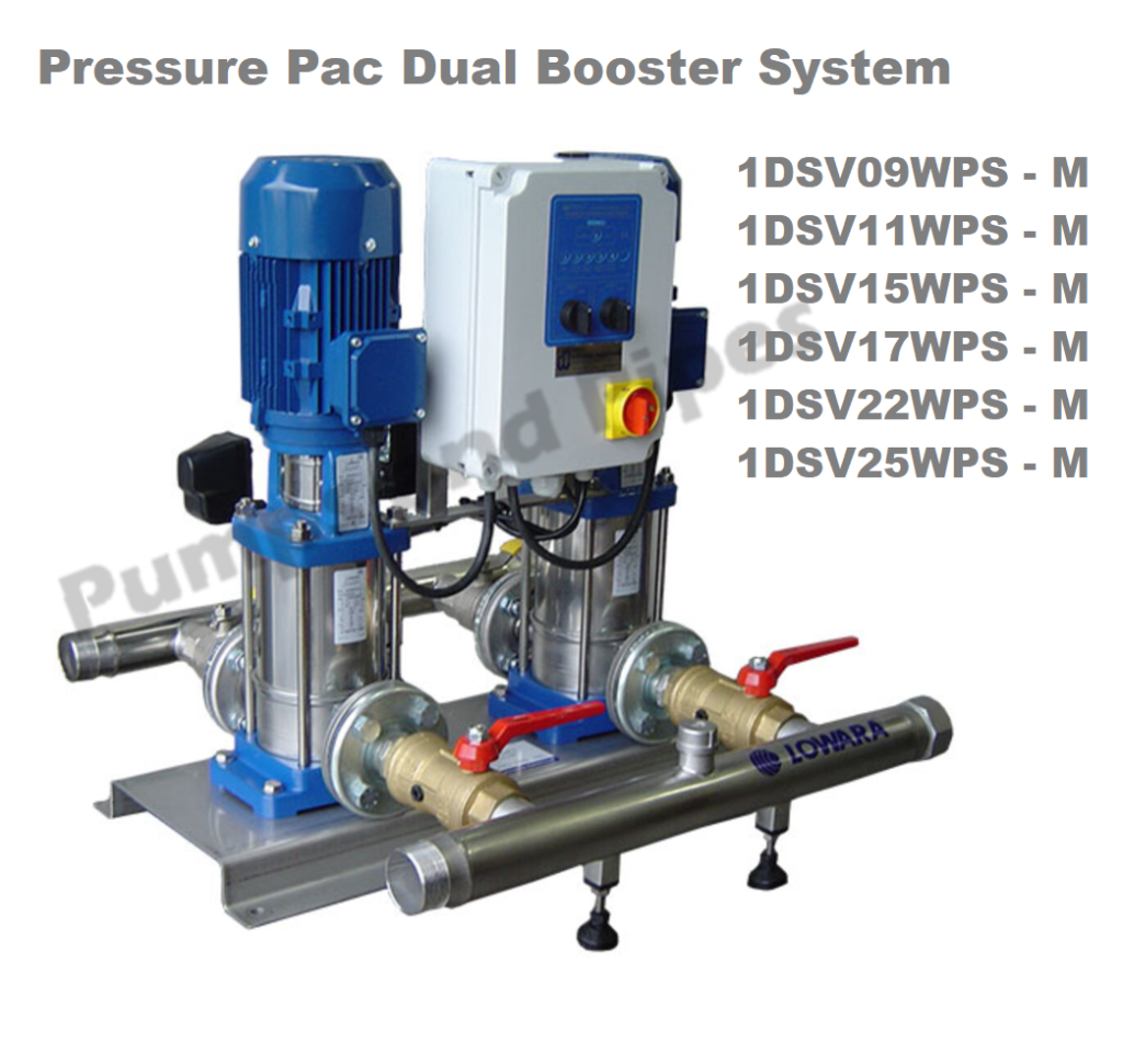 15 22DSV HydroPacDual Water Booster Pump Single Phase Set including