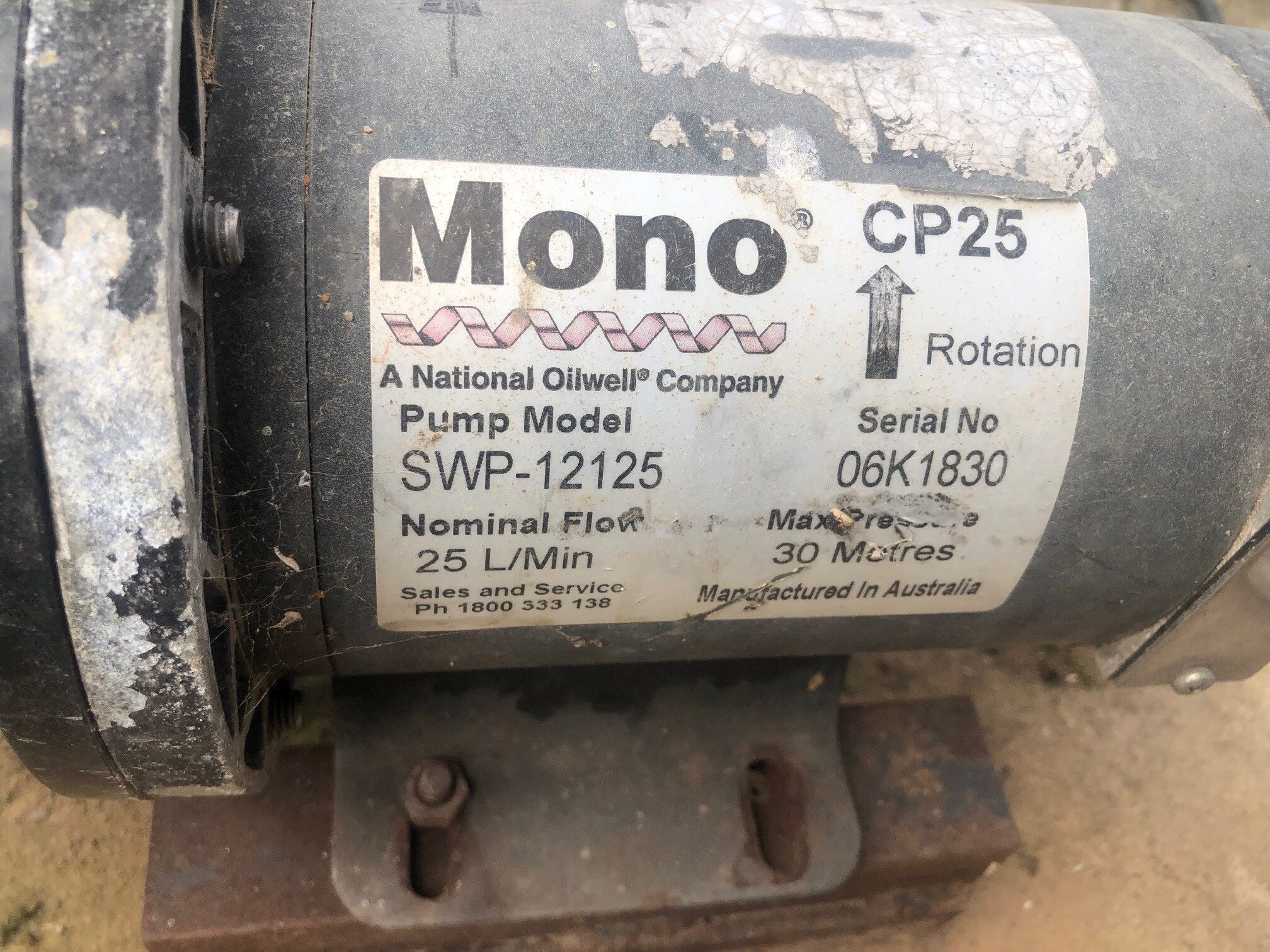 Mono SWP-12125 repalcement pump 3